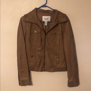 Tan American Rag Leather Jacket